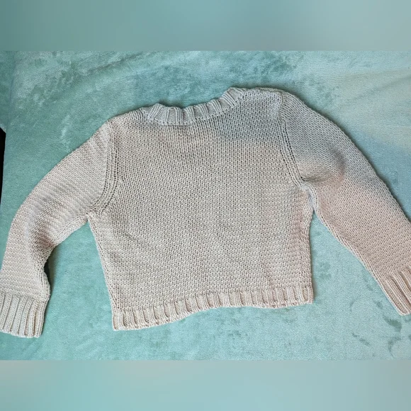 Y2K Gilly Hicks Cropped Knit Bedazzled Cardigan Women's Large NWT - Picture 4 of 4